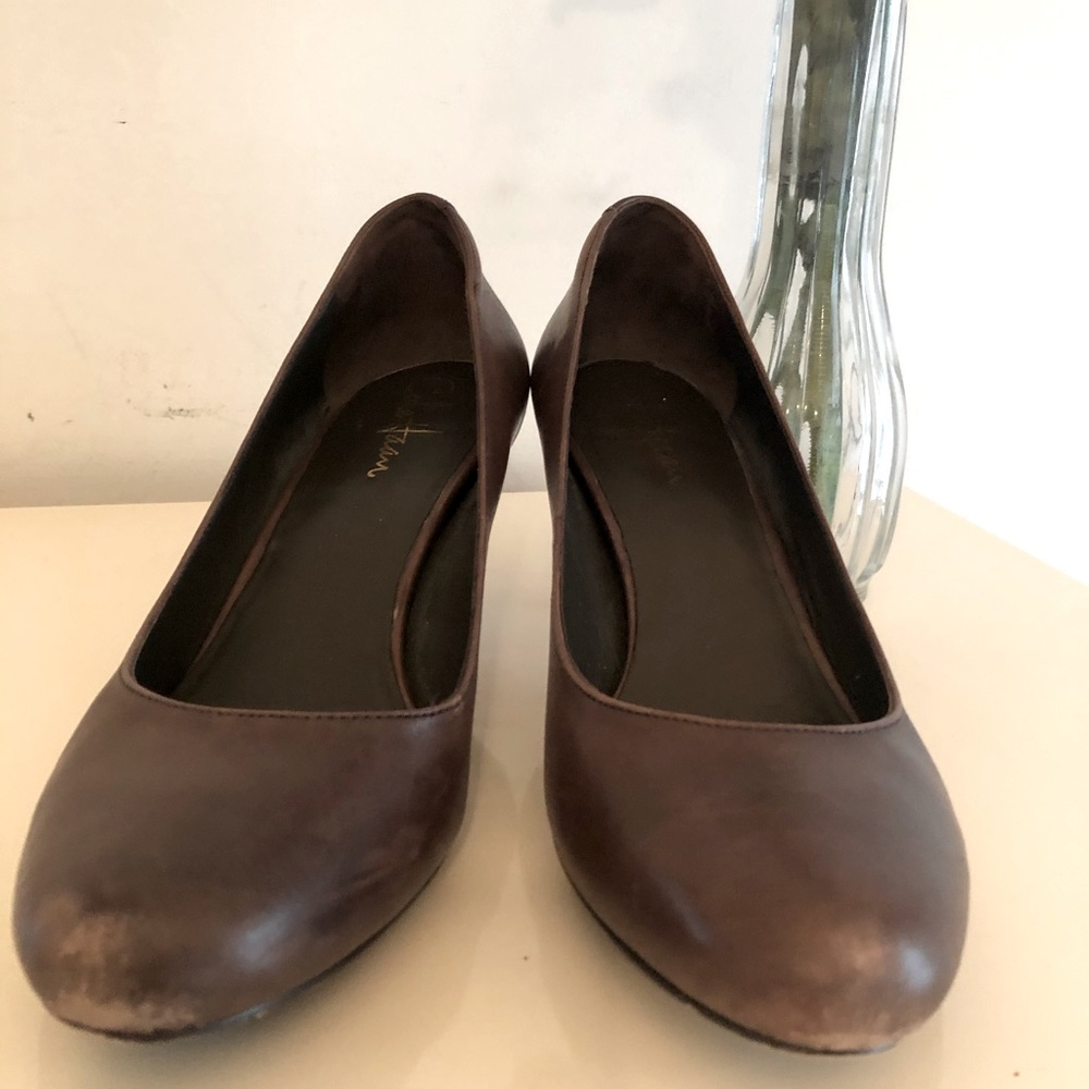 Cole Haan Brown Kitten Heel Pumps - Size 8.5